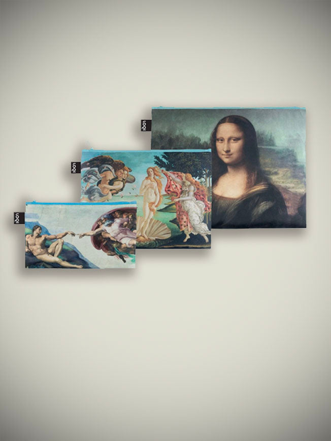 Set de 3 Estuches 'Michelangelo, Botticelli, Da Vinci'
