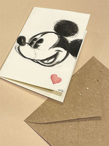 Mini Tarjeta Felicitación 'Mickey II' - Handmade