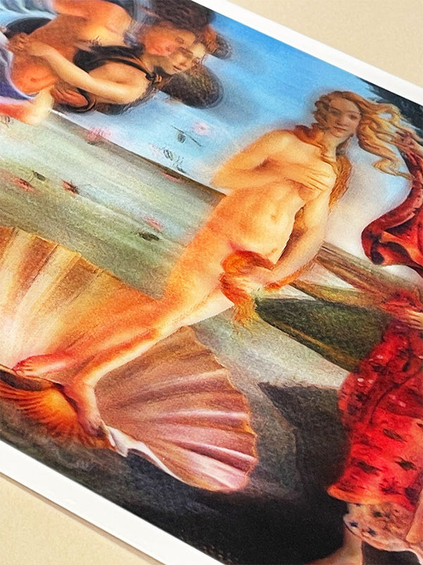 3D Greeting Card 'The Birth of Venus' - Sandro Botticelli