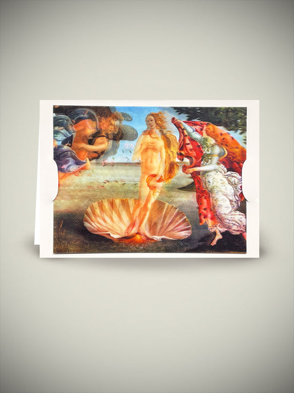 Tarjeta 3D 'El Nacimiento de Venus' - Sandro Botticelli