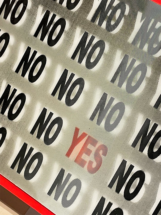 Tarjeta de Felicitación 3D 'Yes & No'