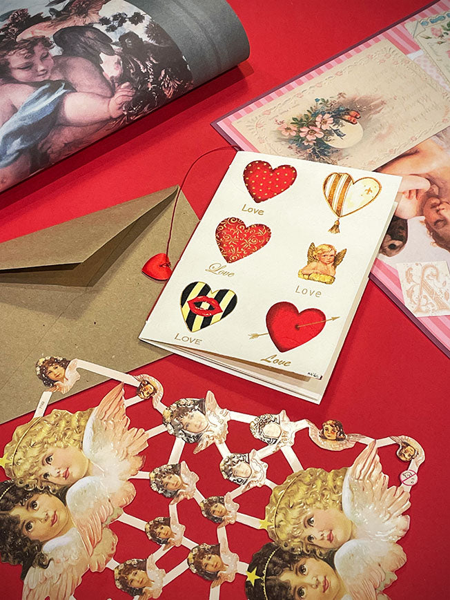 Tarjeta Felicitación 'Corazón Deco' - Handmade