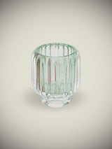 Glass Candle Holder 'Gloria' - Green