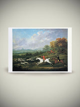 Postcard 'The Earl of Darlington Fox-Hunting' - John Nost Sartorius