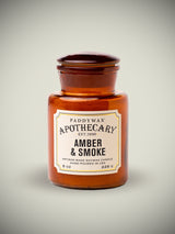 Apothecary Candle 'Amber & Smoke' 8oz