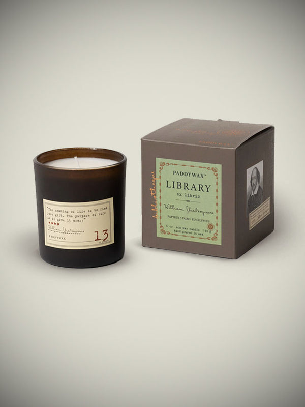 Library Candle 'William Shakespeare' 6oz