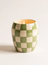 Scented Candle 'Checkmate' Green - Cactus Flower