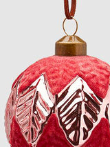 Bola Decoración Navidad 'Marnie Leaves' 8cm