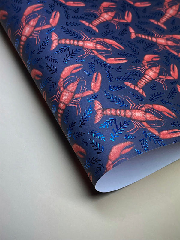 Papel Envoltorio 'Lobster Pattern' - Catherine Rowe